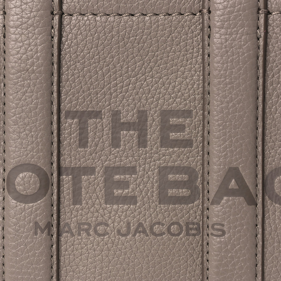Marc Jacobs Grained Calfskin Small The Tote Bag Cement Image 6