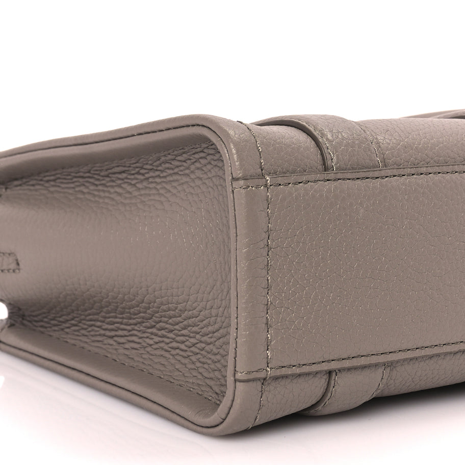 Marc Jacobs Grained Calfskin Small The Tote Bag Cement Image 7