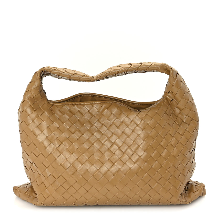 Bottega Veneta Calfskin Intrecciato Small Hop Dark Praline | Luxe