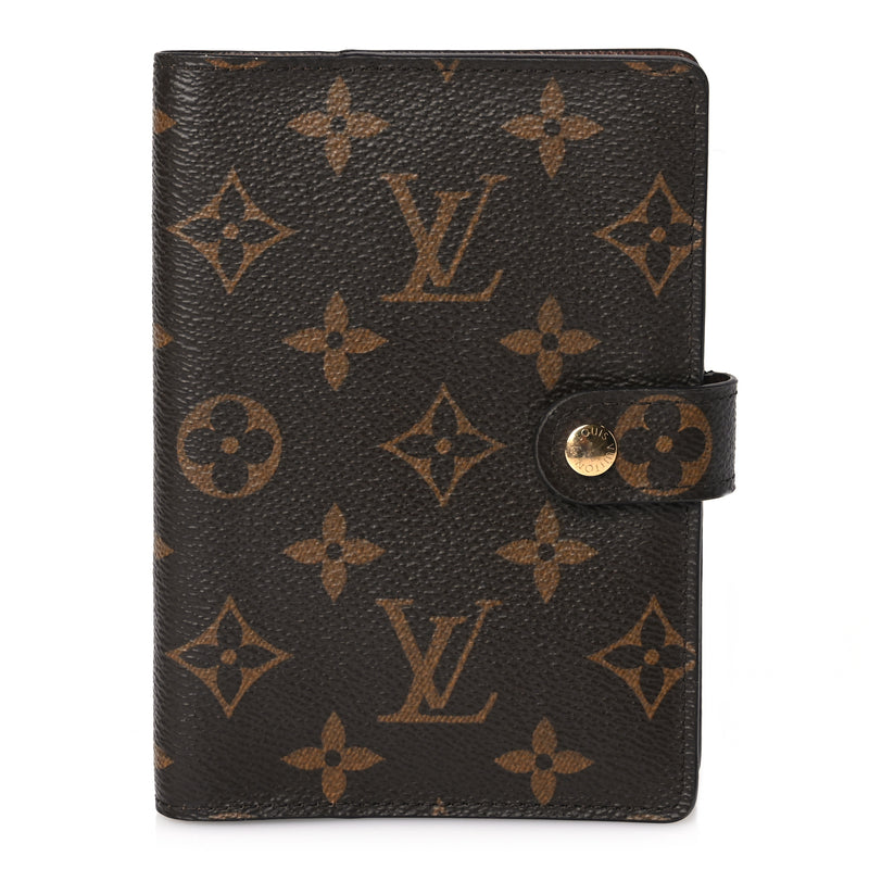  Louis Vuitton Monogram Small Ring Agenda Cover