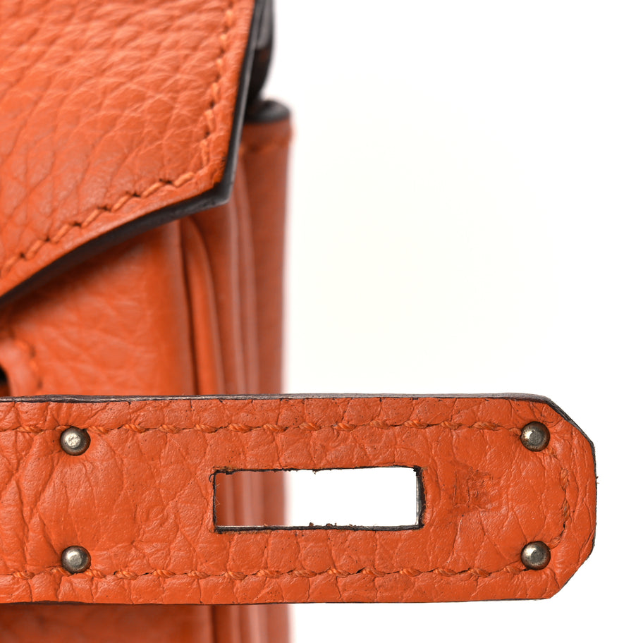 Hermes Togo Birkin 40 Orange Image 6