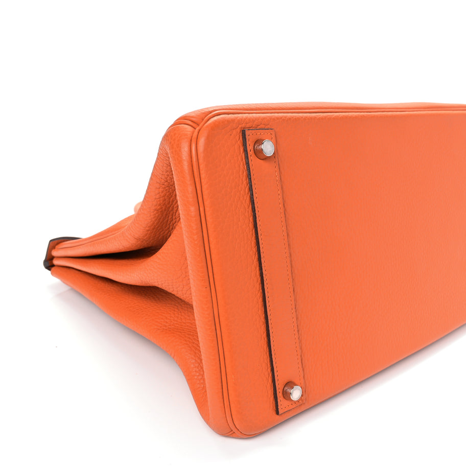 Hermes Togo Birkin 40 Orange Image 7