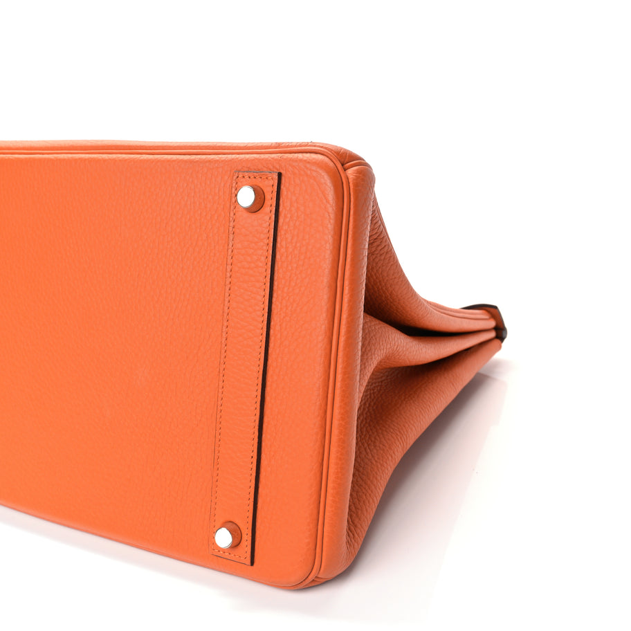 Hermes Togo Birkin 40 Orange Image 8