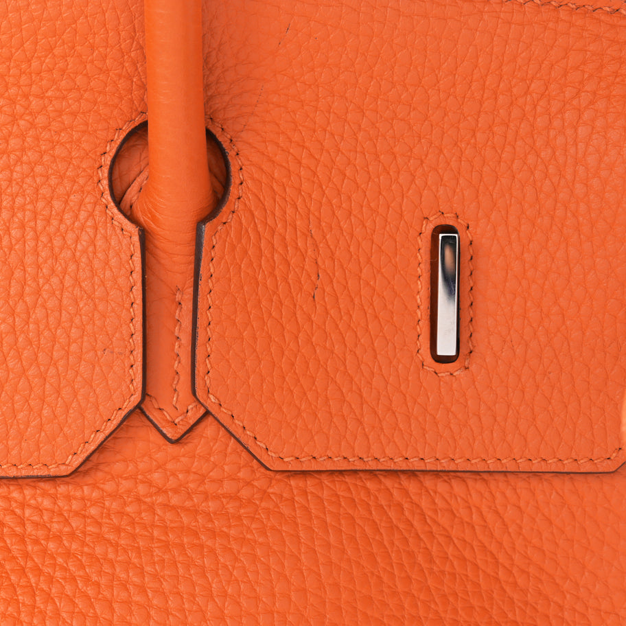 Hermes Togo Birkin 40 Orange Image 9