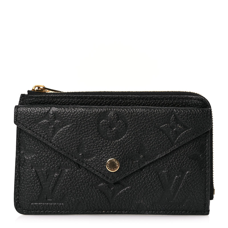  Louis Vuitton Empreinte Recto Verso Card Holder Black