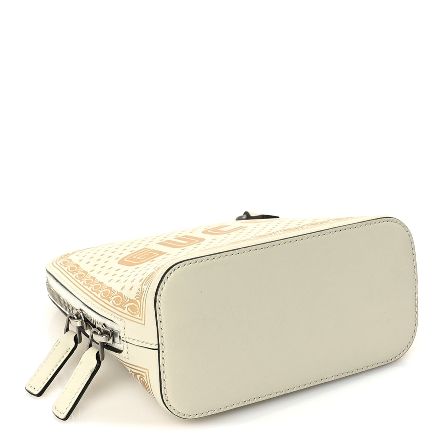 Gucci X SEGA Calfskin GUCCY Stars Mini Dome Shoulder Bag  Mystic White Gold Image 3
