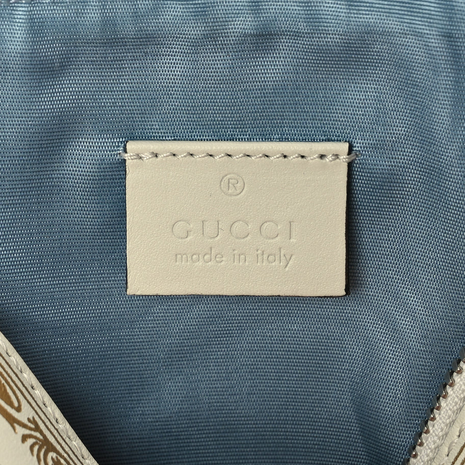 Gucci X SEGA Calfskin GUCCY Stars Mini Dome Shoulder Bag  Mystic White Gold Image 5