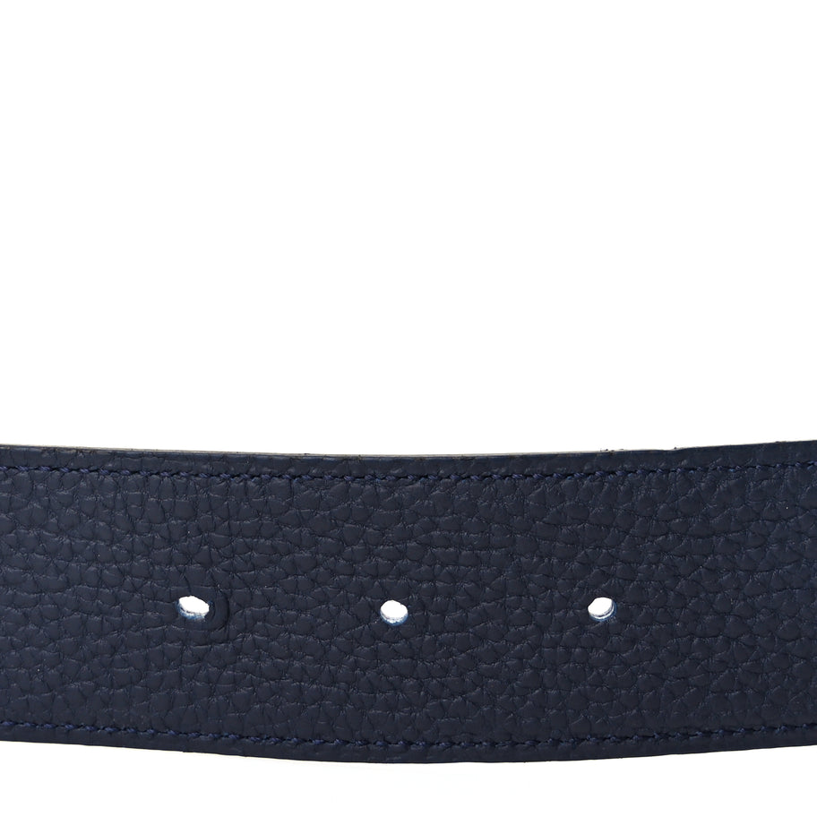 Hermes Box Togo 38mm H d'Ancre Belt 95  Black Bleu Nuit Image 4