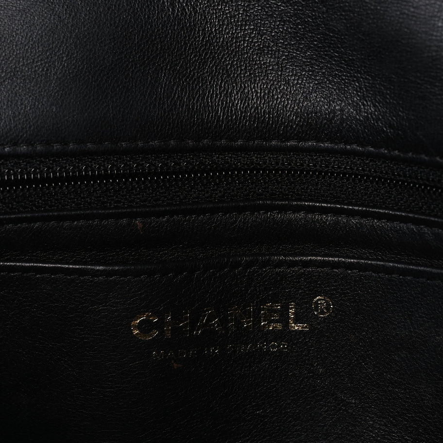 Chanel Lambskin Quilted Mini Rectangular Flap Black Image 5