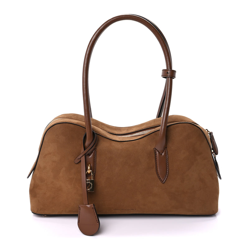  Stella McCartney Vegan Suede Ryder Shoulder Bag  Brandy