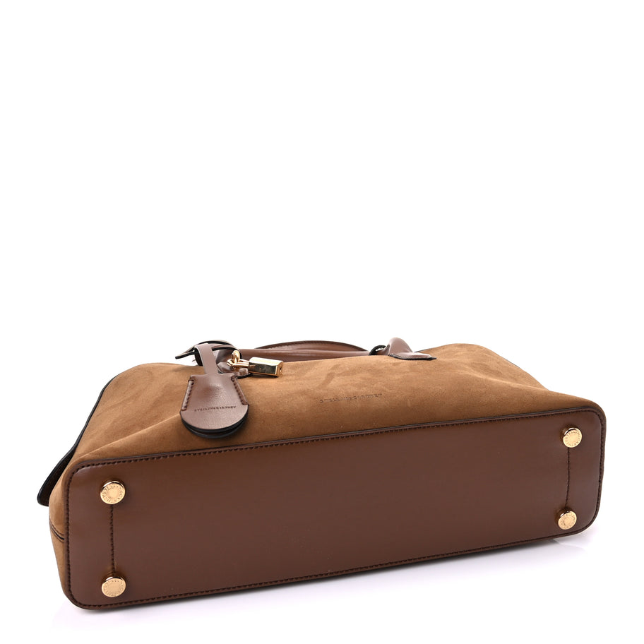 Stella McCartney Vegan Suede Ryder Shoulder Bag  Brandy Image 3