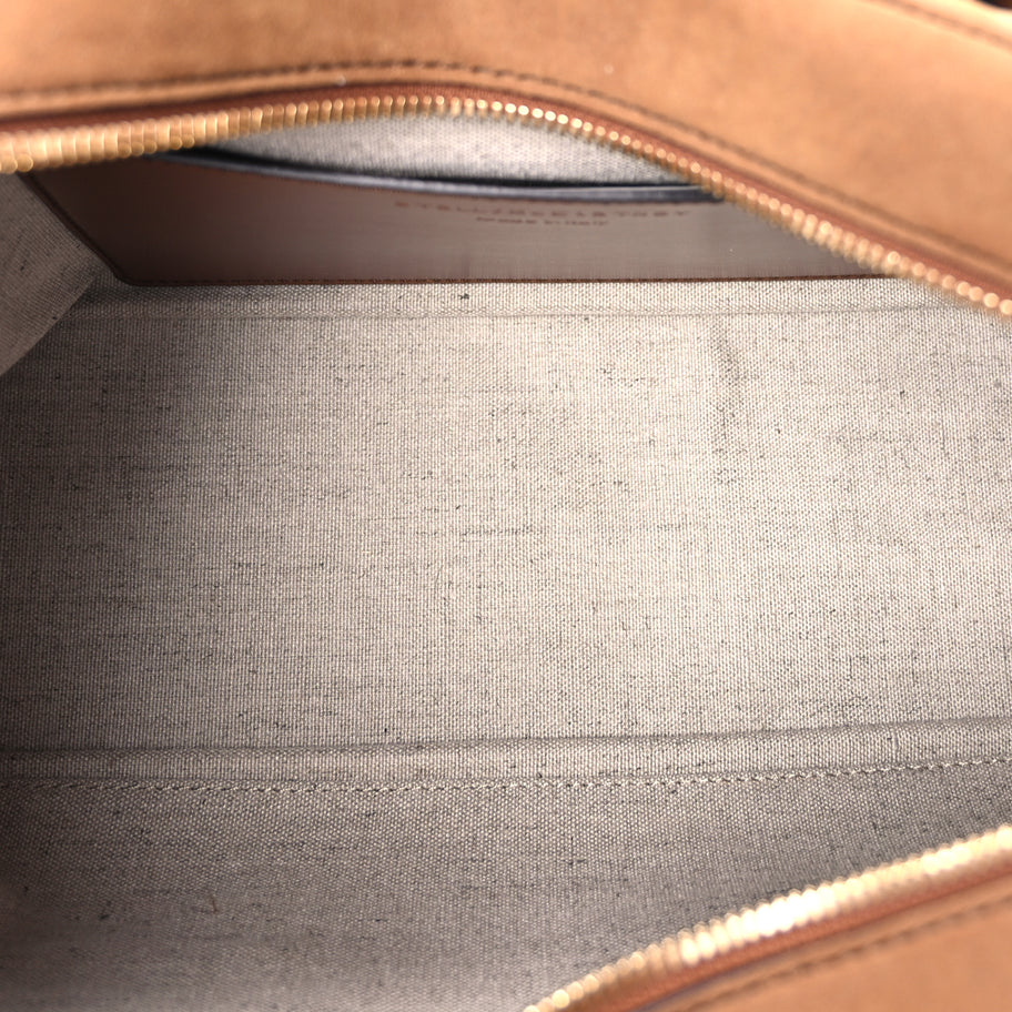 Stella McCartney Vegan Suede Ryder Shoulder Bag  Brandy Image 4