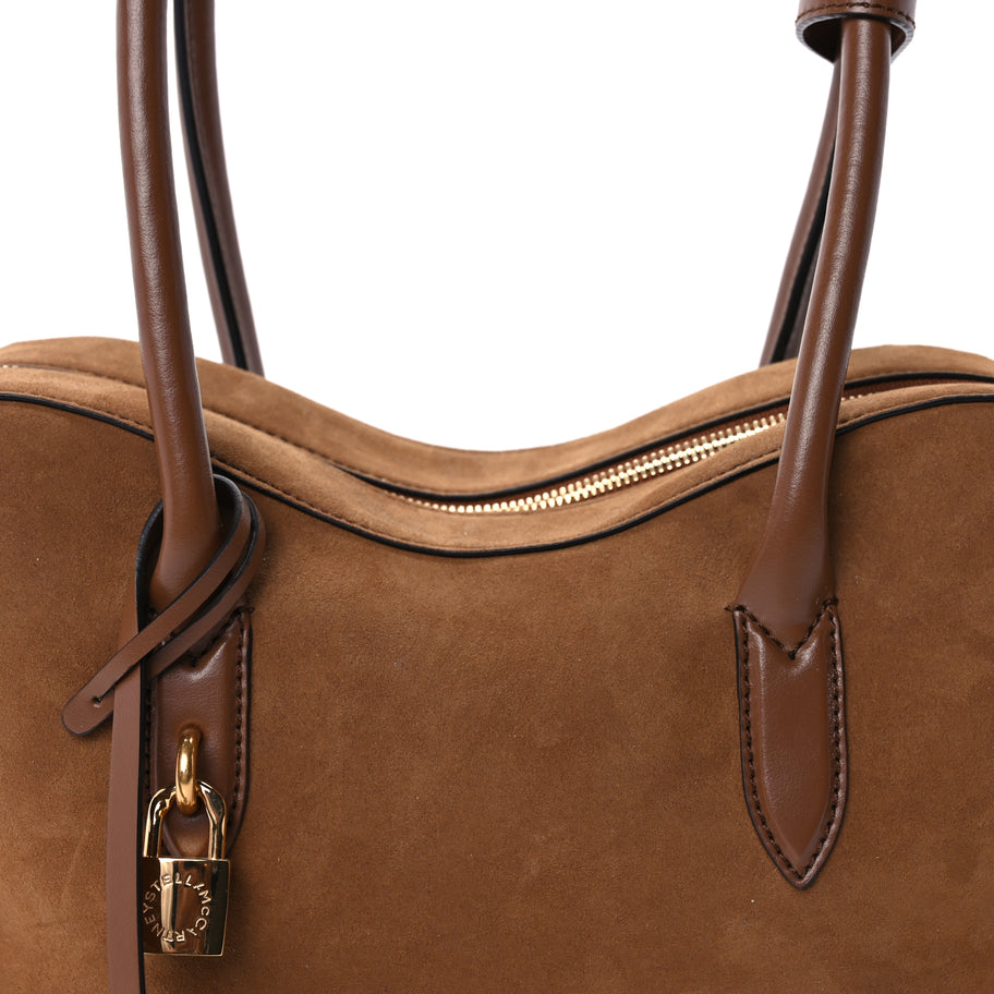 Stella McCartney Vegan Suede Ryder Shoulder Bag  Brandy Image 6