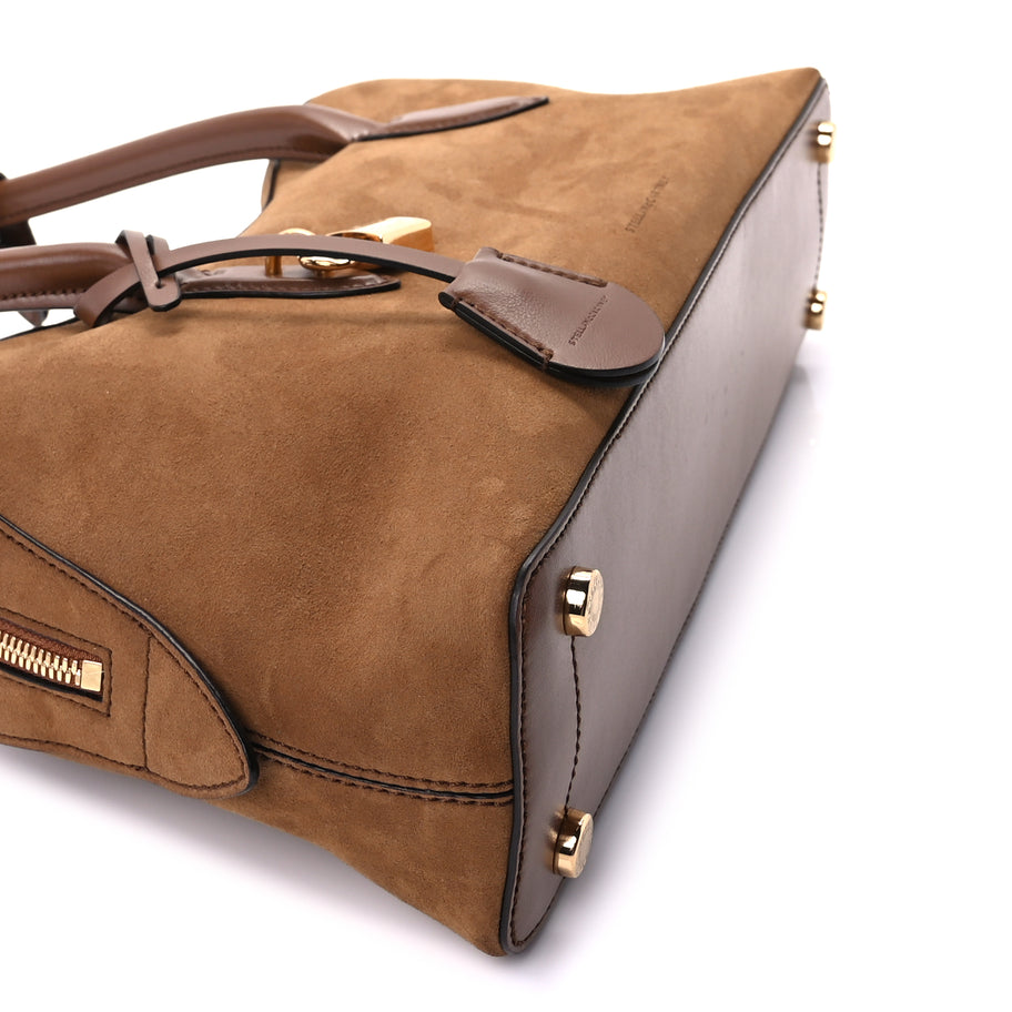 Stella McCartney Vegan Suede Ryder Shoulder Bag  Brandy Image 7