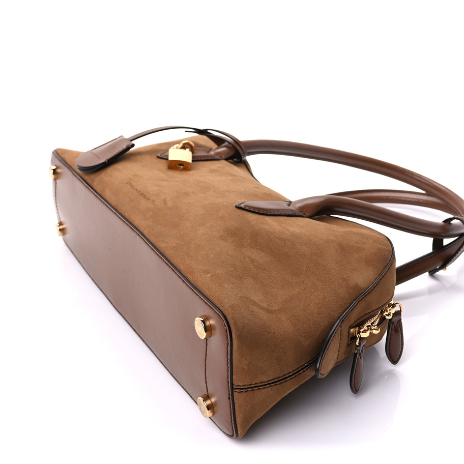 Stella McCartney Vegan Suede Ryder Shoulder Bag  Brandy Image 8