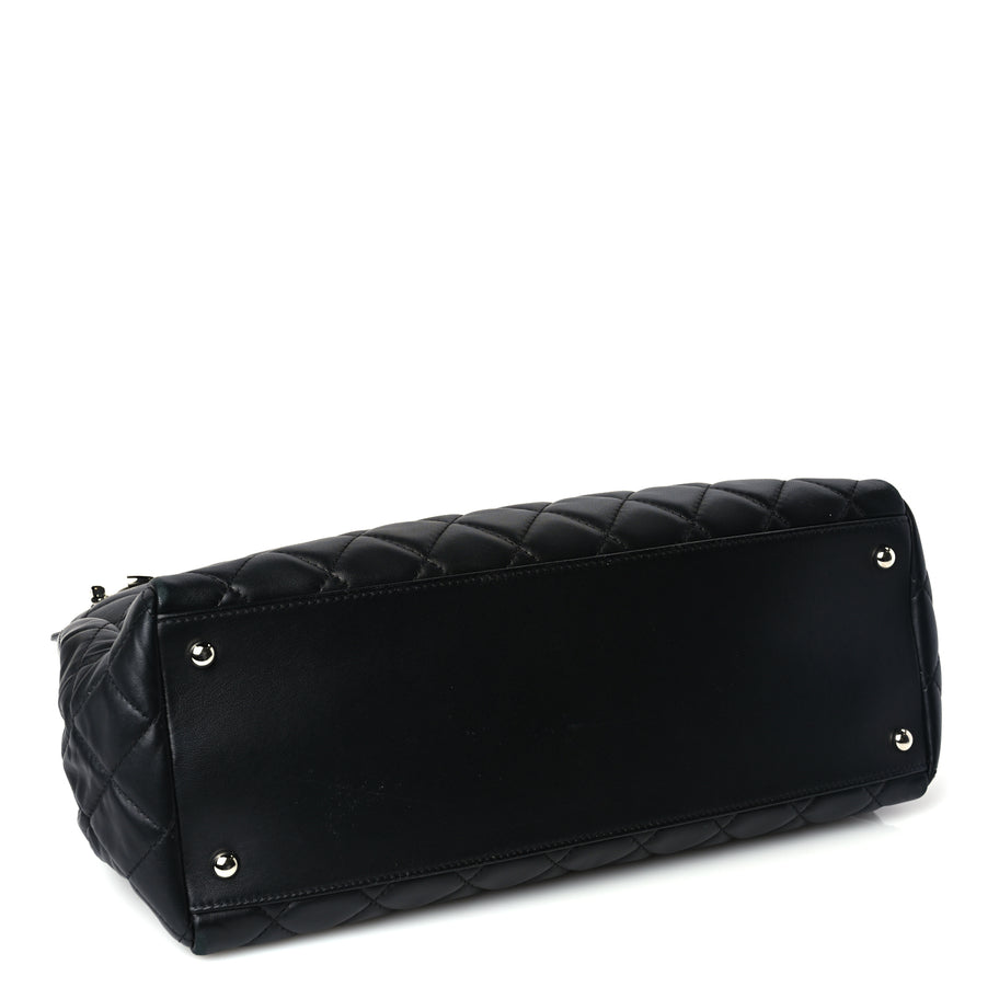 Chanel Lambskin Quilted Chanel 7 Tote Black Image 3