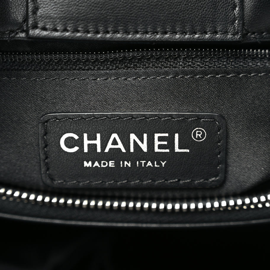 Chanel Lambskin Quilted Chanel 7 Tote Black Image 5