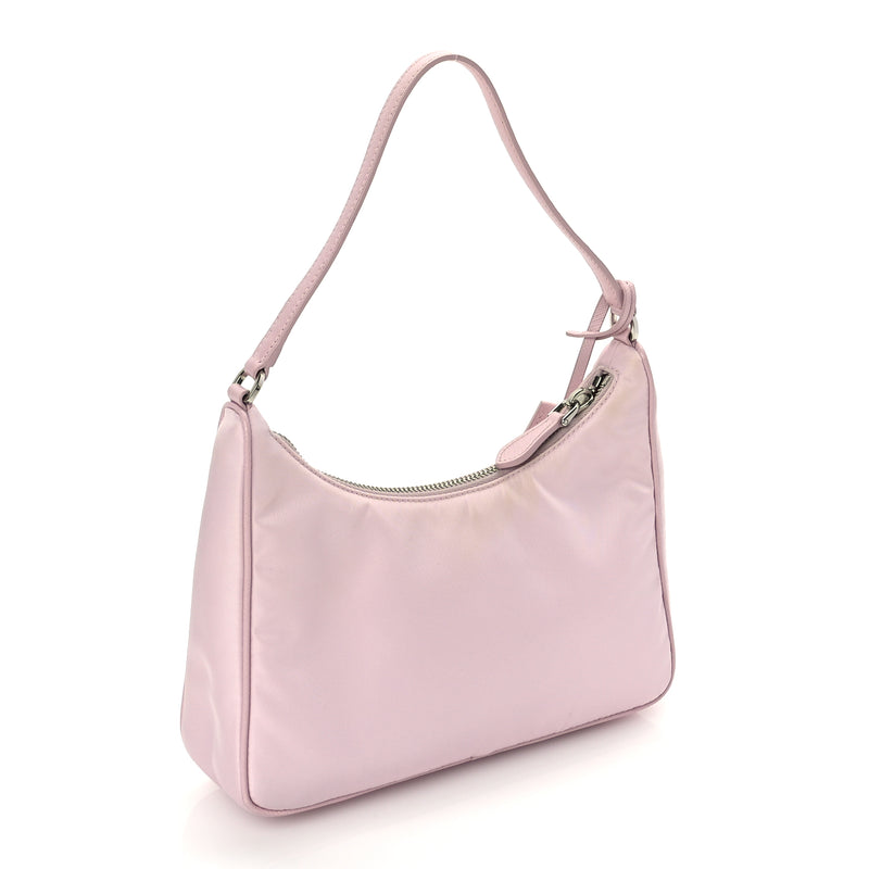  Prada Re-Nylon Saffiano Mini Re-Edition 2005 Bag Alabastro