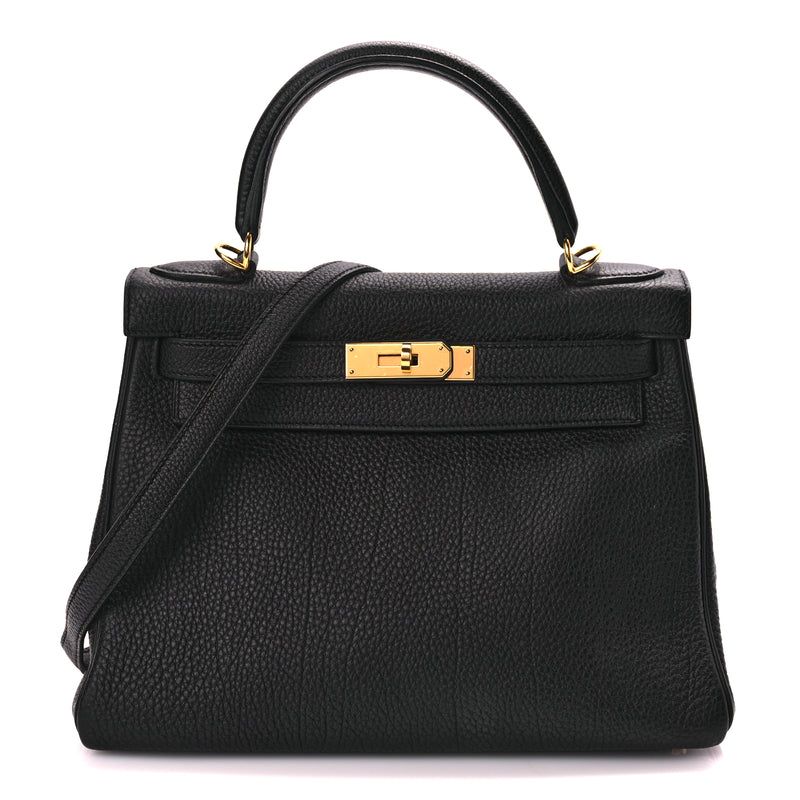  Hermes Togo Kelly Retourne 28 Black
