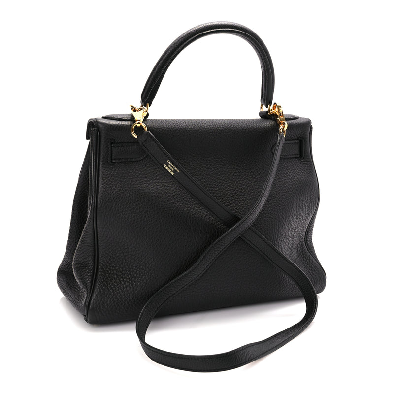  Hermes Togo Kelly Retourne 28 Black