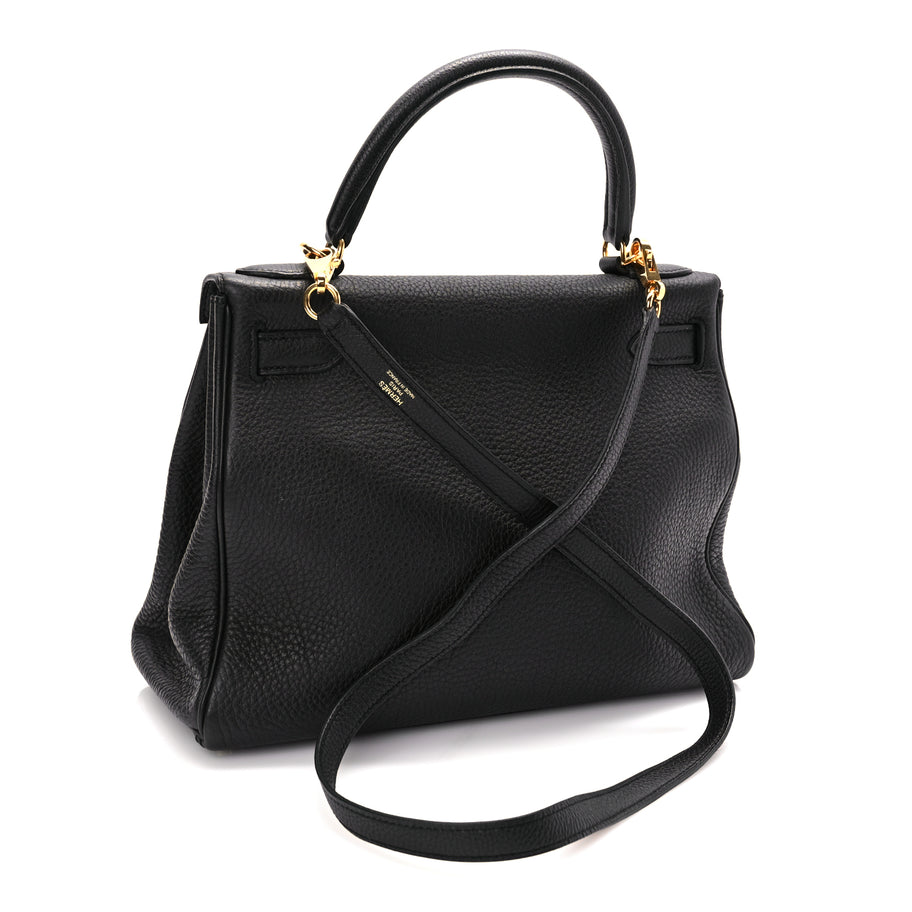 Hermes Togo Kelly Retourne 28 Black Image 2