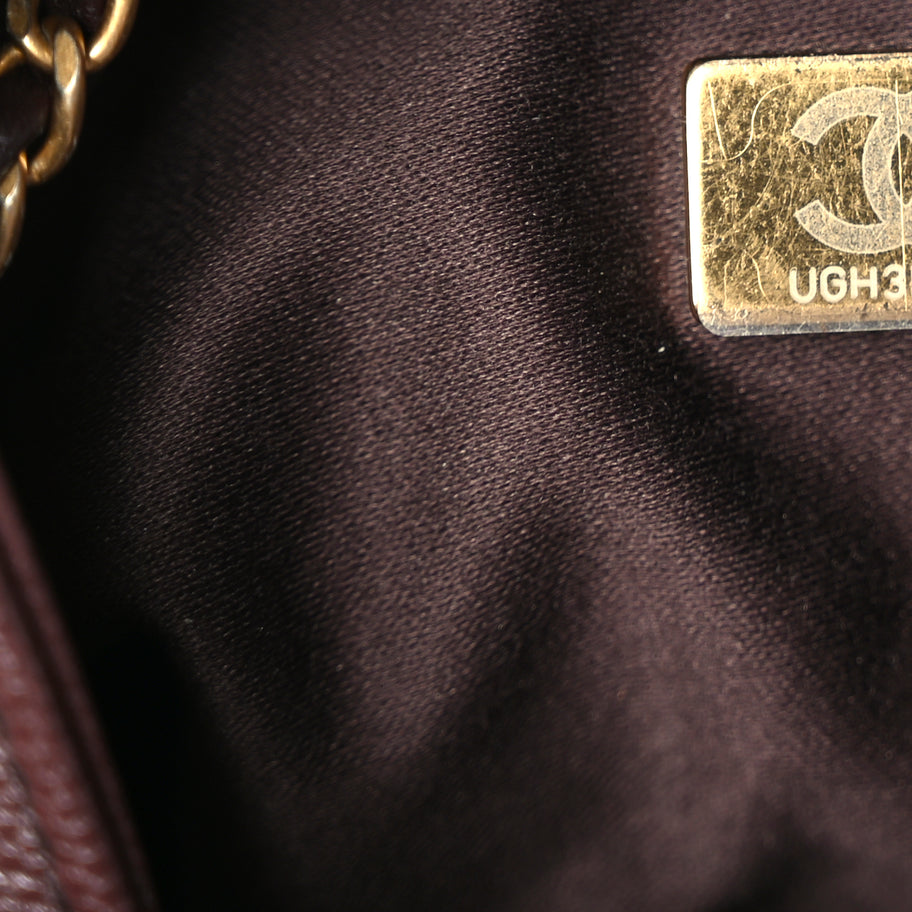 Chanel Caviar Quilted Medium Chanel 25 Handbag Dark Brown Image 6