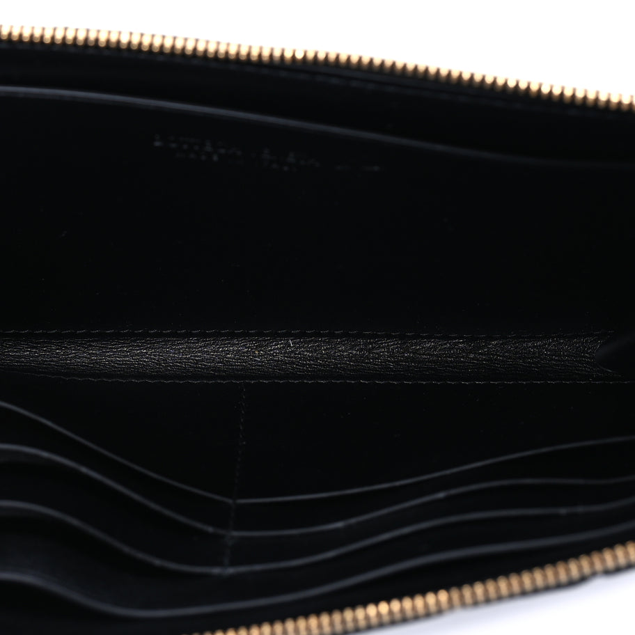 Bottega Veneta Nappa Intrecciato Zip Around Wallet Black Image 5