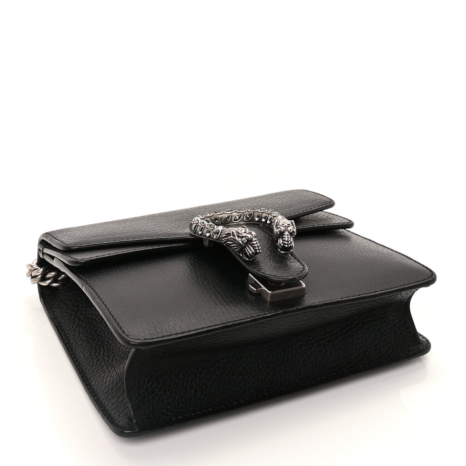 Gucci Calfskin Mini Dionysus Shoulder Bag  Black Image 3