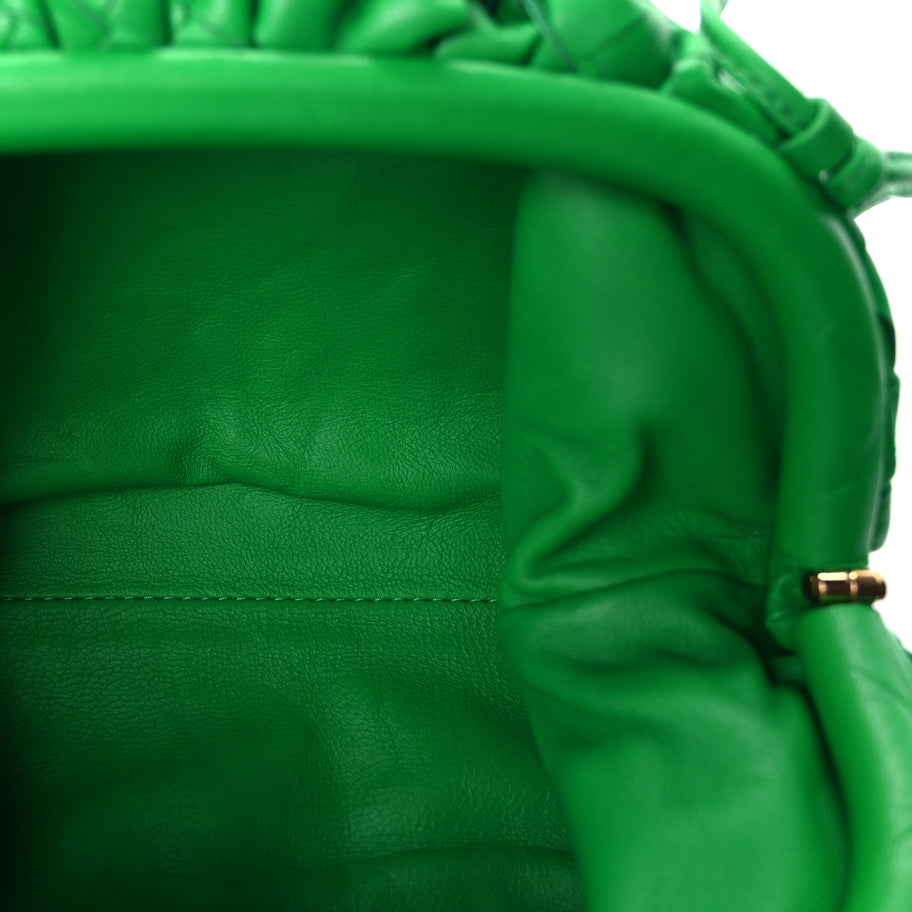 Bottega Veneta Nappa Intrecciato The Mini Pouch Clutch Parakeet