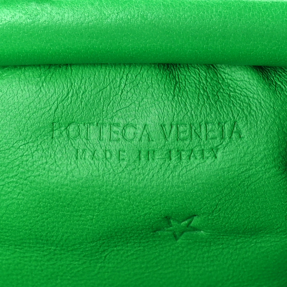 Bottega Veneta Nappa Intrecciato The Mini Pouch Clutch  Parakeet Image 5