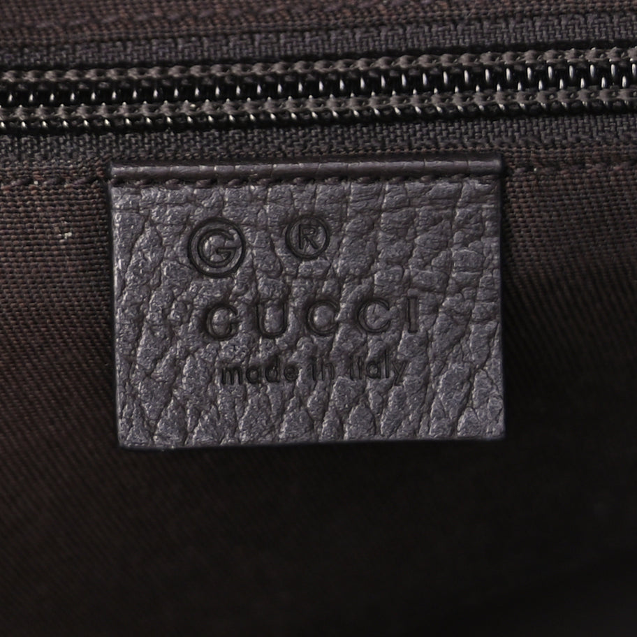 Gucci Gucci Monogram Dollar Calfskin Large Boston Duffle Bag  Beige Ebony Testa di Moro Marrone Scuro Image 5