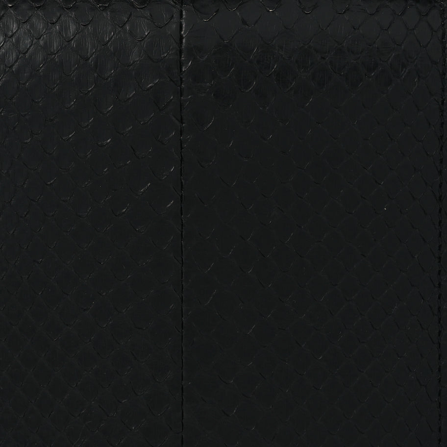 Saint Laurent Snakeskin Medium Classic Monogram Kate Tassel Satchel Black Image 6