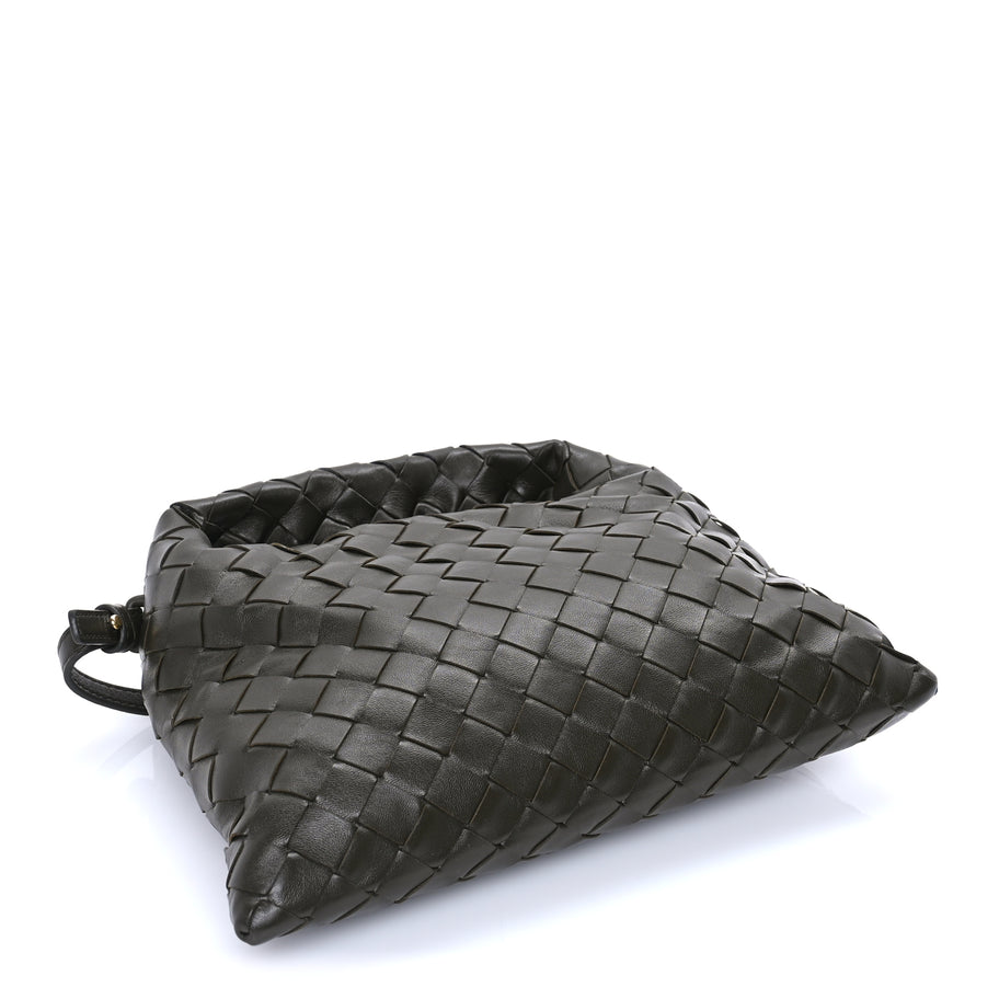 Bottega Veneta Calfskin Intrecciato Mini Hop Khaki Image 3