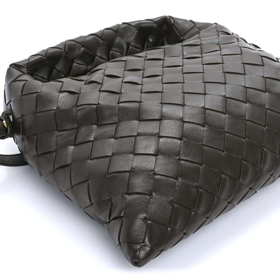 Bottega Veneta Calfskin Intrecciato Mini Hop Khaki Image 6