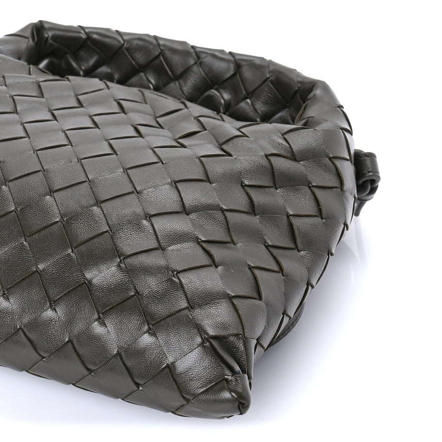 Bottega Veneta Calfskin Intrecciato Mini Hop Khaki Image 7
