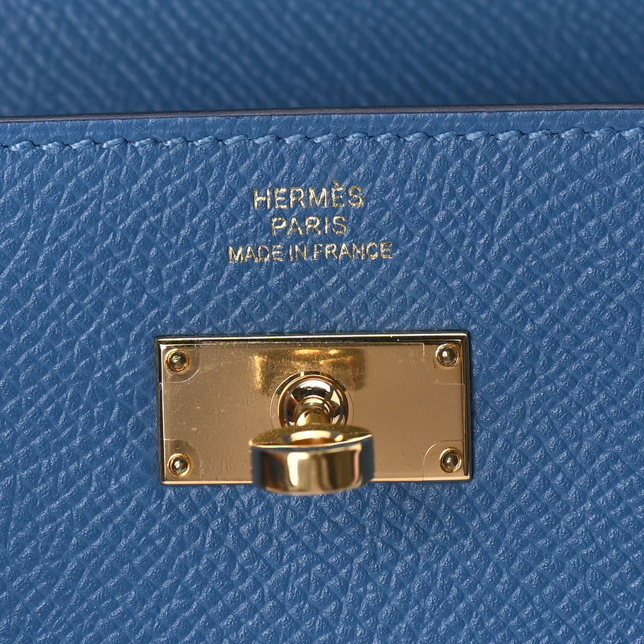 Hermes Epsom Kelly Longue Wallet  Bleu Azur Image 7