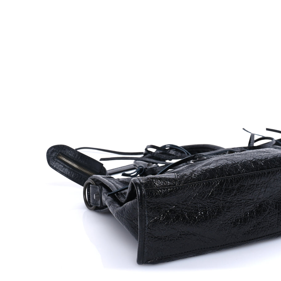 Balenciaga Agneau Arena Classic Hardware Small Le City Black Image 7