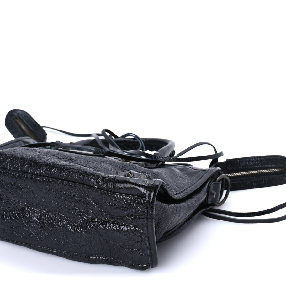 Balenciaga Agneau Arena Classic Hardware Small Le City Black Image 8