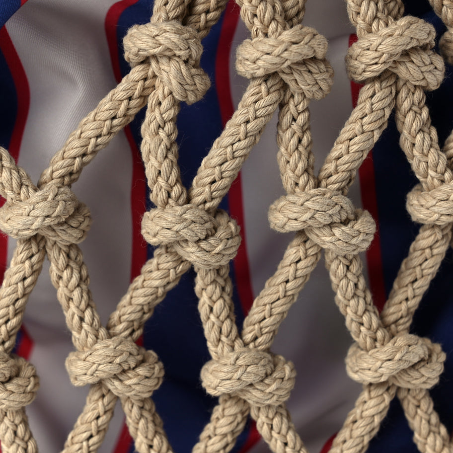 Prada Cotton Macrame Medium Noue Bag Corda Royal Image 6