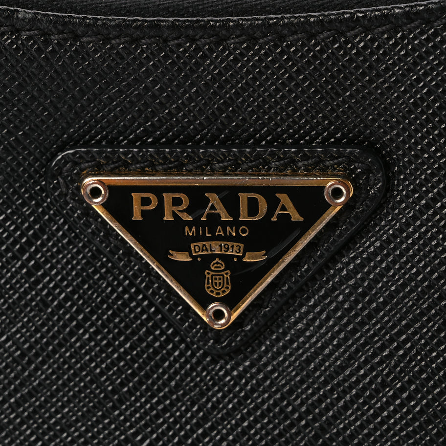 Prada Saffiano Lux Re-Edition 2005 Shoulder Bag Black Image 6