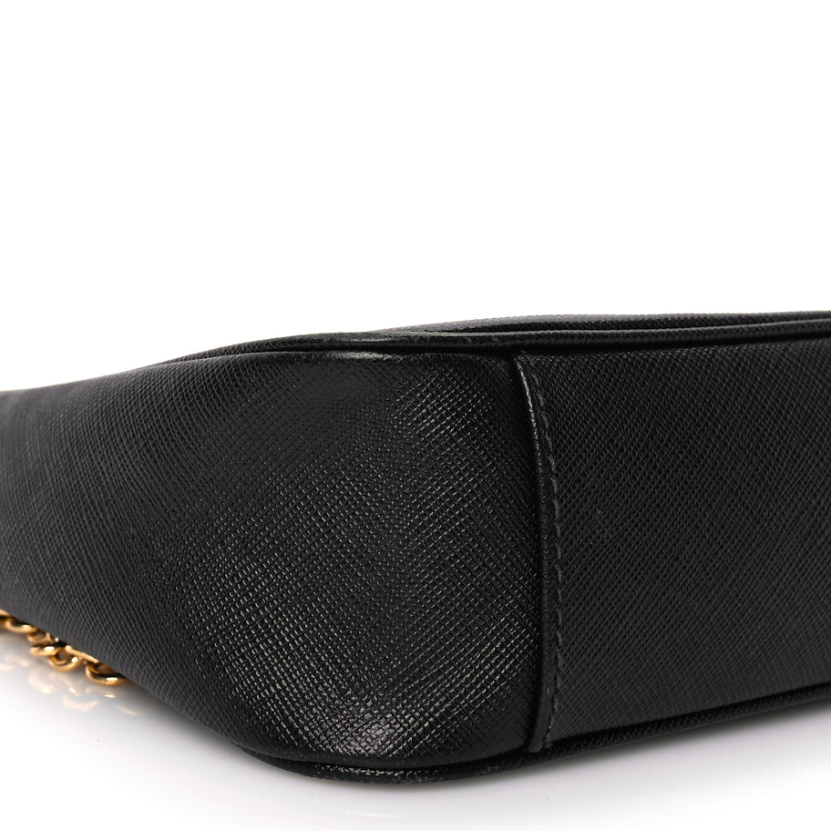 Prada Saffiano Lux Re-Edition 2005 Shoulder Bag Black Image 7
