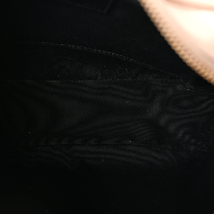 Saint Laurent Calfskin Matelasse Monogram Lou Camera Bag  Nude Powder Image 5