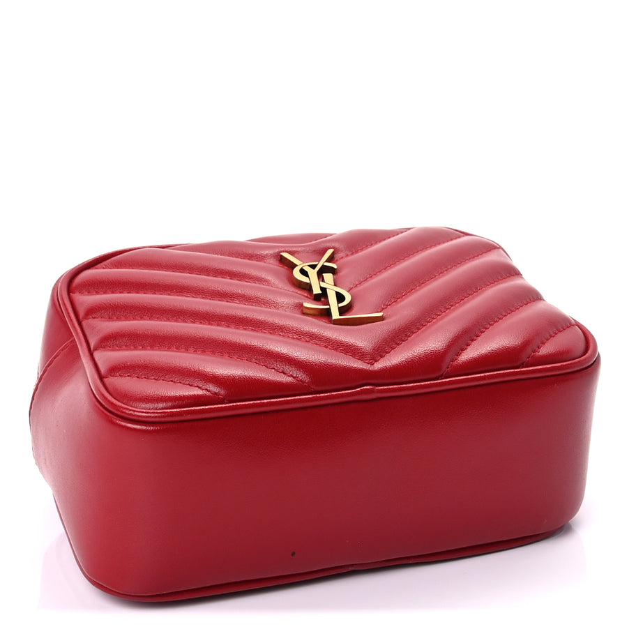 Saint Laurent Calfskin Matelasse Monogram Lou Belt Bag Rouge Eros Image 3