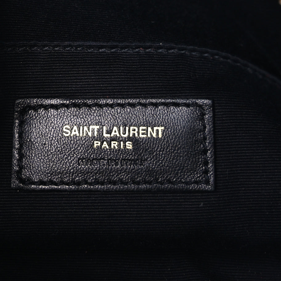 Saint Laurent Calfskin Matelasse Monogram Lou Belt Bag Rouge Eros Image 5