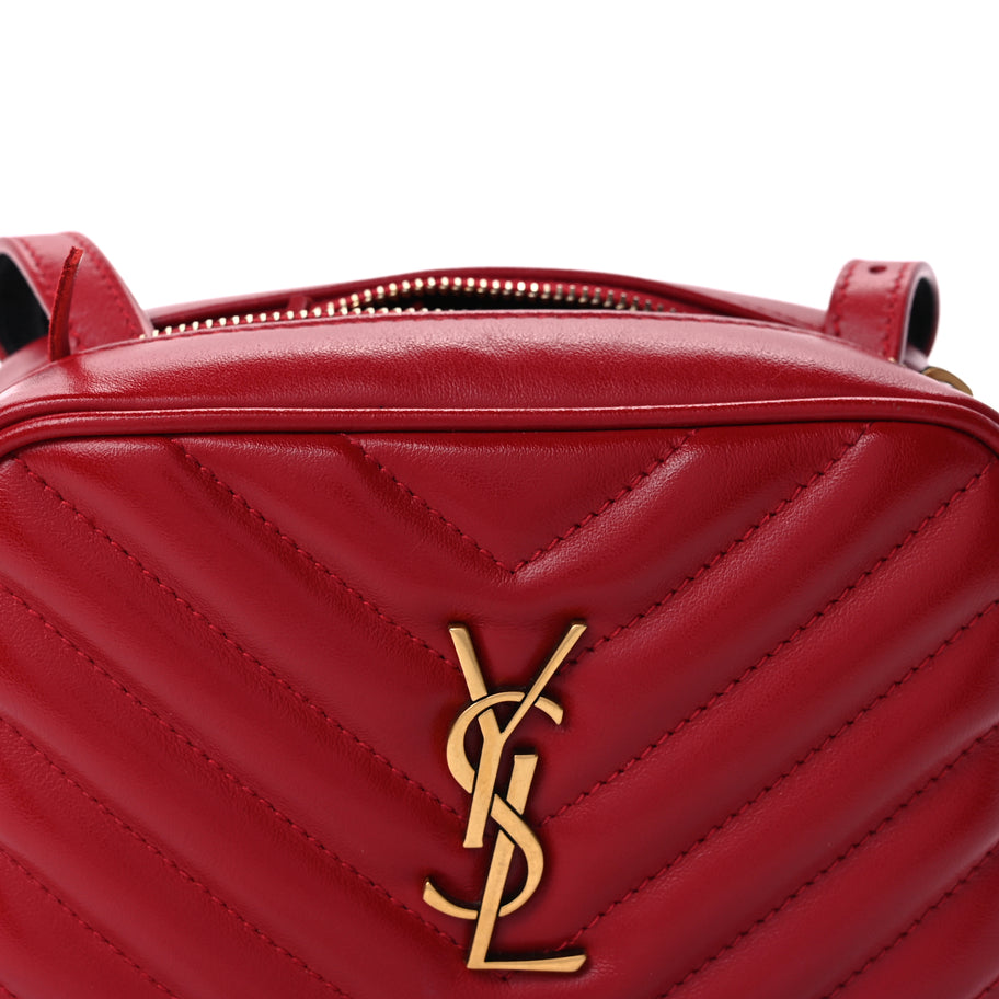 Saint Laurent Calfskin Matelasse Monogram Lou Belt Bag Rouge Eros Image 6