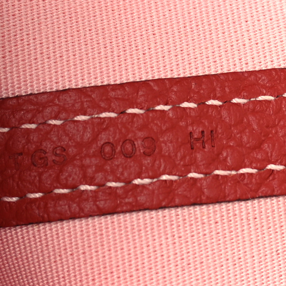 Hermes Toile Militaire Vache Country Garden Party Tote 30  Rose Sakura Rouge Duchesse Image 6