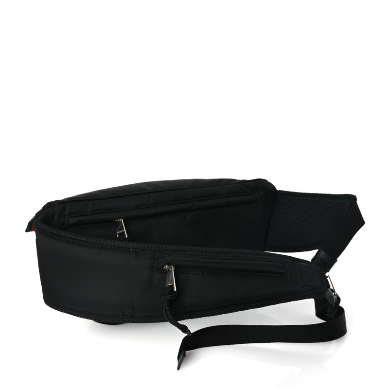  Gucci Nylon Large Logo Belt Bag Black