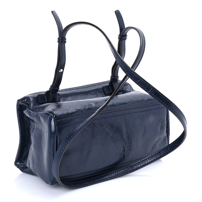  Givenchy Crinkled Patent Mini Pandora Navy