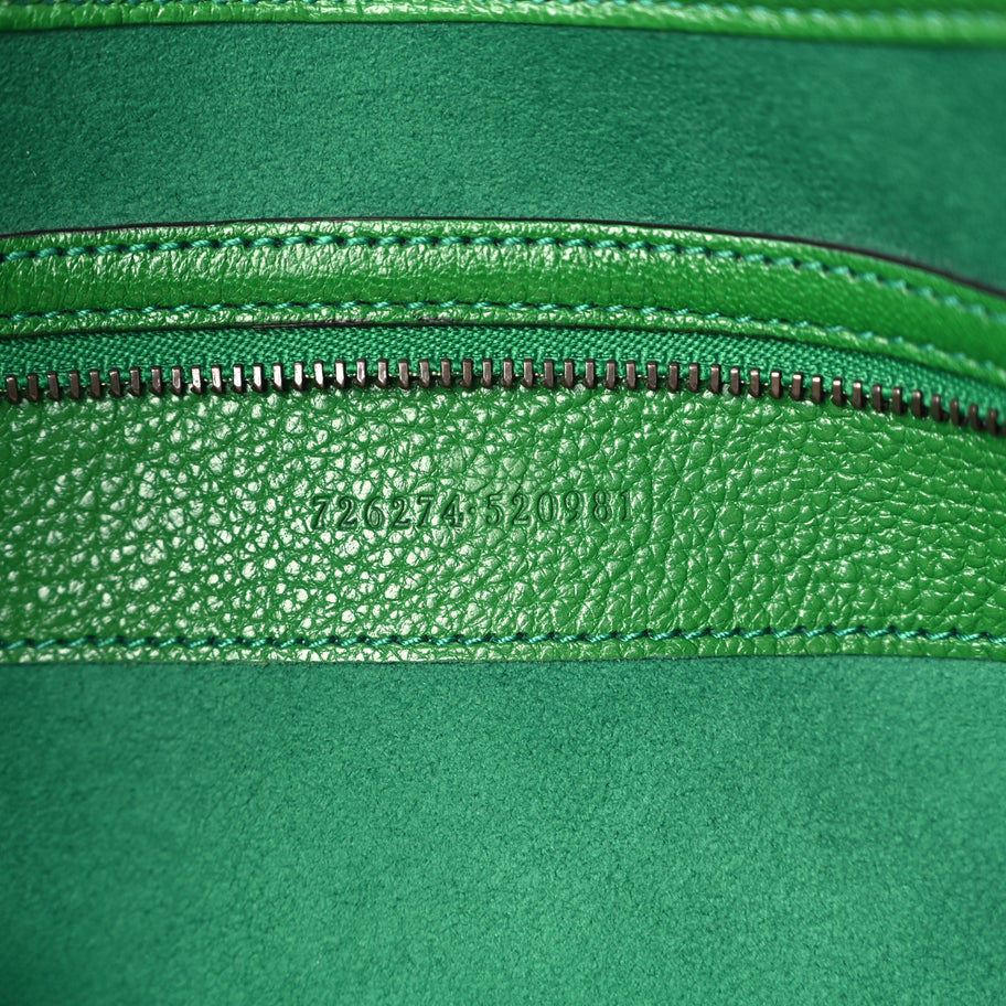 Gucci Goatskin Medium Aphrodite Shoulder Bag  New Shamrock Image 6