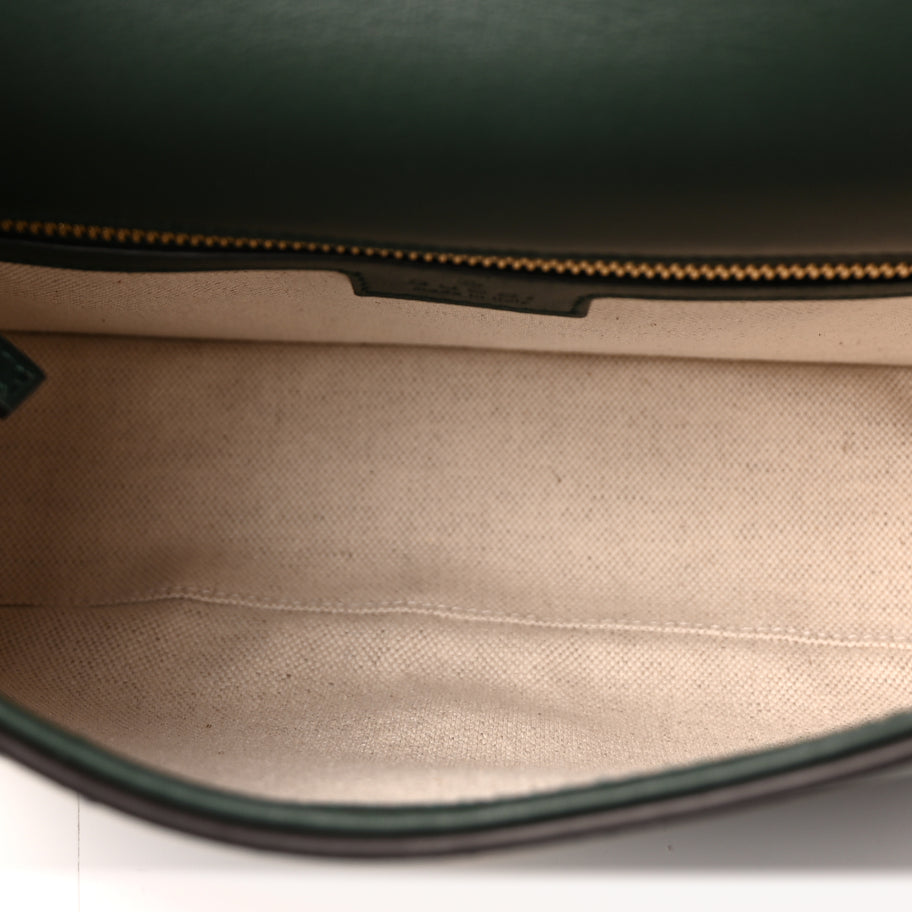 Gucci Roxy Calfskin Medium Blondie Top Handle Bag Green Image 4